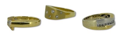 Lot 258 - Three Diamond set Rings.