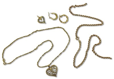 Lot 286 - Chains, Earrings & Pendants.