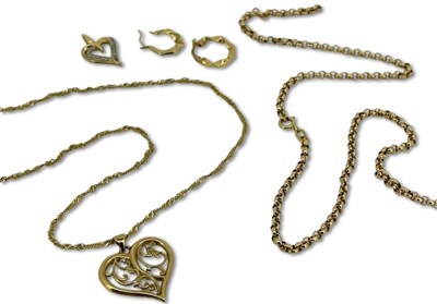 Lot 286 - Chains, Earrings & Pendants.