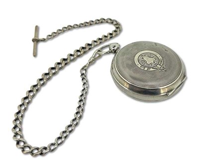 Lot 394 - Sterling Silver Pocket Watch.