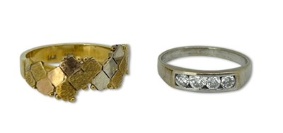 Lot 331 - Yellow and White Gold Rings.