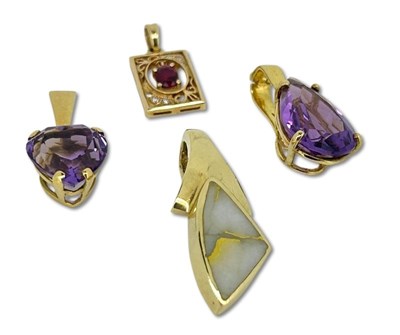 Lot 277 - Gem Set Pendants.