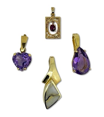 Lot 277 - Gem Set Pendants.