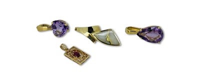 Lot 277 - Gem Set Pendants.