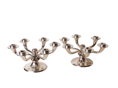 Lot 442 - A Pair of Unique Table Candelabra.