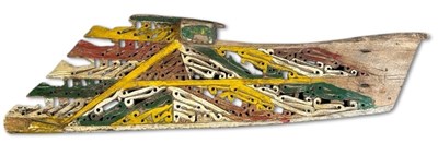 Lot 97 - Korwar Geelvink Bay Canoe prow.