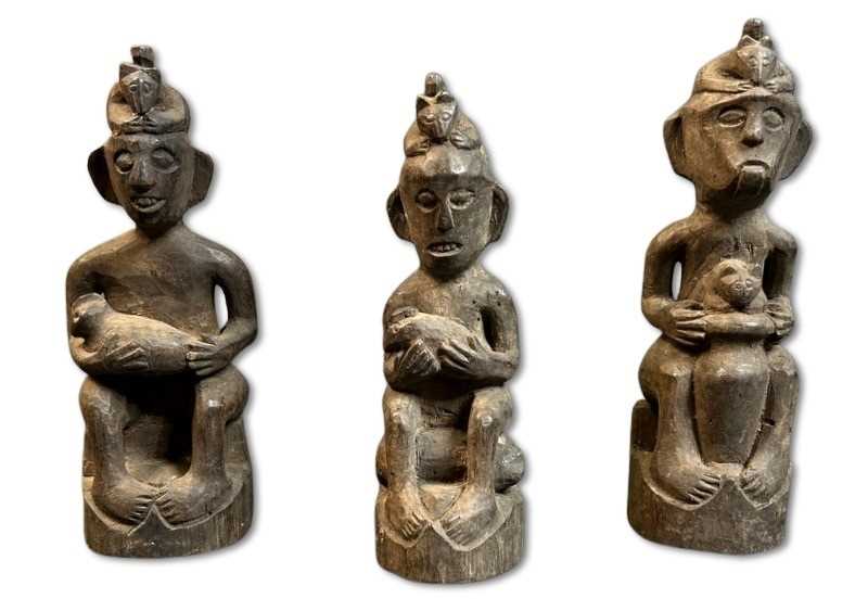 Lot 135 - 3 x Indonesian Statues.