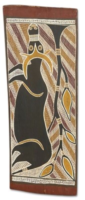Lot 172 - Aboriginal Bark Painting: Water Buffalo.