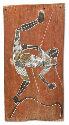 Lot 151 - Att: Bobby Ngainjmirra, Aboriginal Bark Painting.