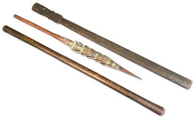 Lot 107 - Three Oceanic Weapons and Ceremonial Arms.