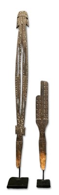 Lot 101 - Two Papua New Guinea Collingwood Bay Lime Spatulas.