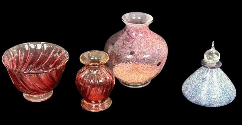 Lot 201 - Australian Studio Art Glass, 4pcs.
