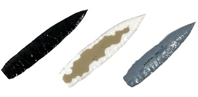 Lot 87 - Glass spear tips Collected by Tom McCourt, Kimberleys 1970s.