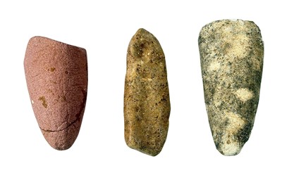Lot 103 - 2 NSW Cylcon Stones and 1 Phallic stone.