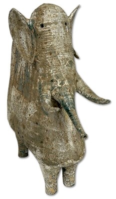 Lot 173 - Iris Galbraith (Australia c.1970's) Stoneware Elephant.