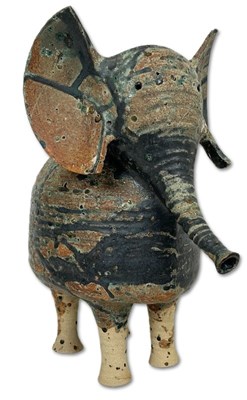 Lot 165 - Iris Galbraith (Australia c.1970's) Stoneware Elephant.