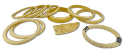 Lot 257 - Eleven Ivory Items.