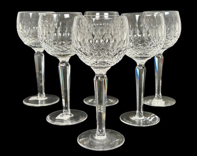 Lot 203 - Set Waterford Crystal Wine Glasses, 6pcs.