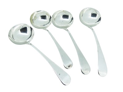 Lot 473 - Four Georgian Ladles.