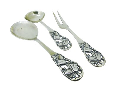 Lot 498 - 900 Silver Table Service Items.