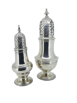 Lot 535 - Large & Small Sterling Silver Casters.