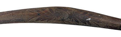Lot 10 - Decorated Boomerang.
