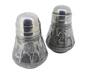Lot 562 - A Pair of Salt & Pepper Shakers.