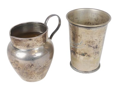 Lot 409 - Dutch Beaker and Jug.