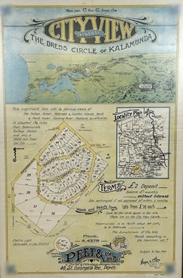 Lot 191 - Kalamunda Peet & Co Advertising Real Estate Map.