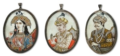 Lot 181 - Group of Indian Painted Miniatures, 3pcs.