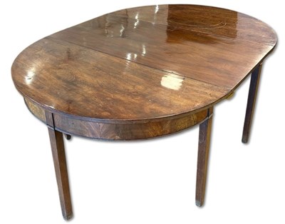 Lot 121 - Georgian 'D' Ends Dining Table.