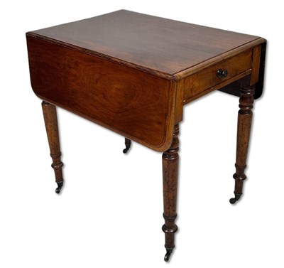 Lot 119 - Victorian Mahogany Drop-side Table.