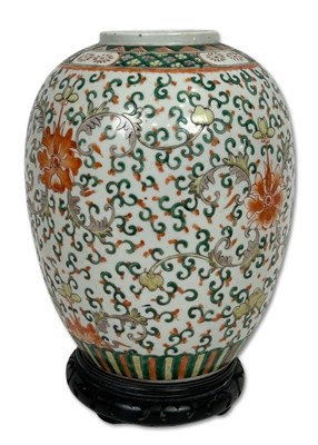 Lot 226 - Chinese Wucai Style Porcelain Vase.