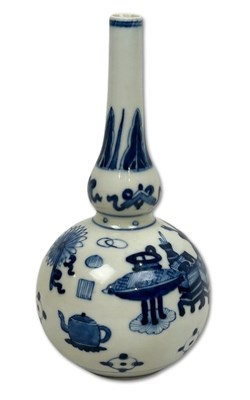 Lot 209 - Chinese Blue and White Porcelain Vases, 2pcs.