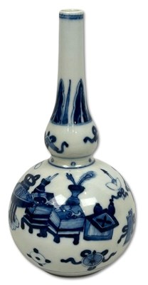 Lot 209 - Chinese Blue and White Porcelain Vases, 2pcs.