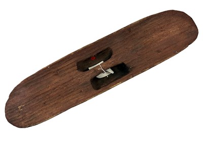 Lot 24 - Central Australia, Fluted Beanwood shield with fire making friction mark.
