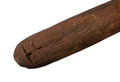 Lot 24 - Central Australia, Fluted Beanwood shield with fire making friction mark.