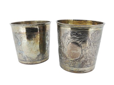 Lot 517 - Two Silver Beakers