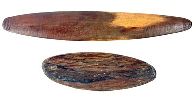 Lot 54 - West Aust Story board and small coolamon.