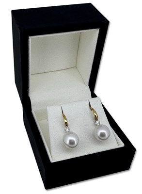 Lot 305 - Diamond and Pearl Drops.
