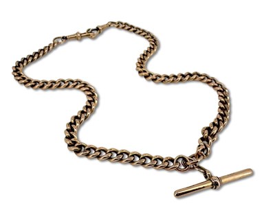 Lot 370 - Rose Gold Fob Chain.