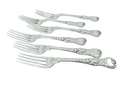 Lot 525 - Small Sterling Silver George IV Forks.