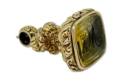 Lot 351 - Ornate Gem Set Fob Seal.