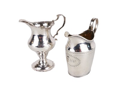 Lot 543 - Two Silver Milk Jugs.