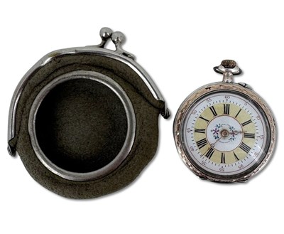 Lot 432 - Silver French Pocket Watch.