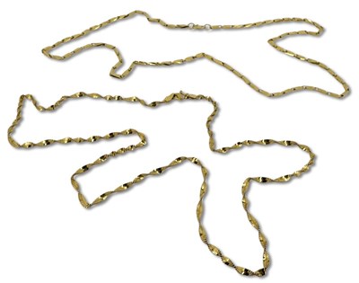 Lot 298 - Two yellow Gold Chains.