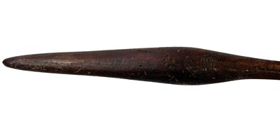 Lot 77 - Two Aboriginal Weet Weet throwing game sticks both with incised design.