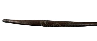 Lot 77 - Two Aboriginal Weet Weet throwing game sticks both with incised design.