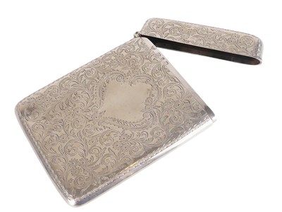 Lot 560 - Sterling Silver Card Case.