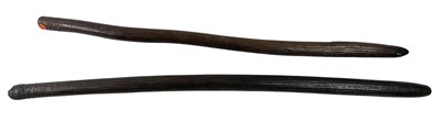 Lot 78 - Two West Australian Old fluted clubs early 20 C .